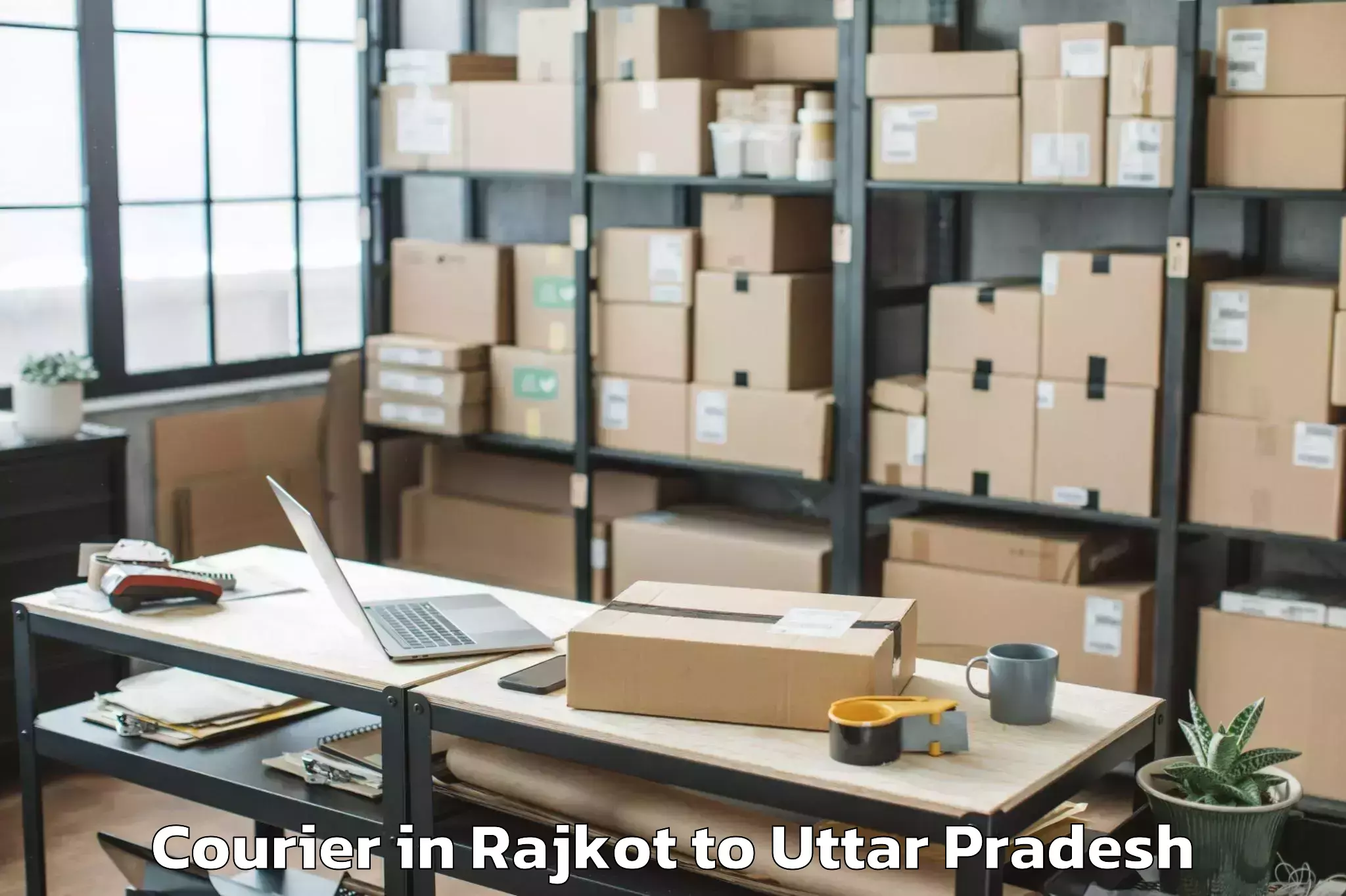 Leading Rajkot to Bahua Courier Provider